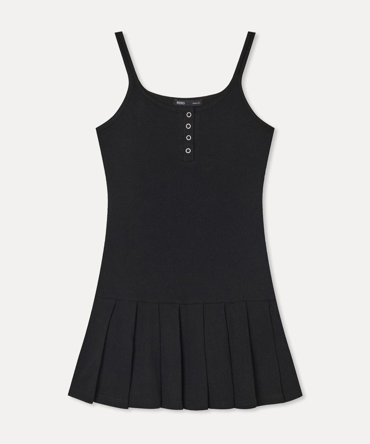 미쏘(MIXXO) 플리츠 레이어드 미니 원피스 RE OMG509G_MIWOMG70QG