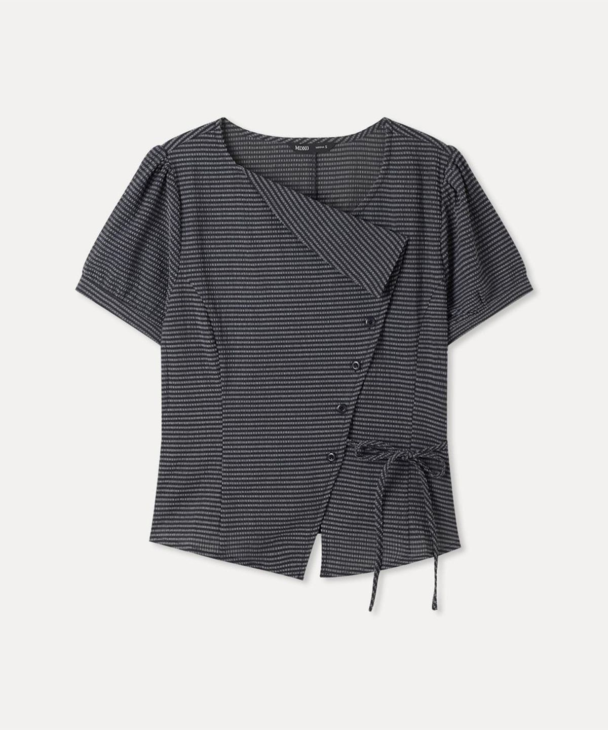 미쏘(MIXXO) 단작 변형 블라우스_MIWBWG726G MIWBLG91QG