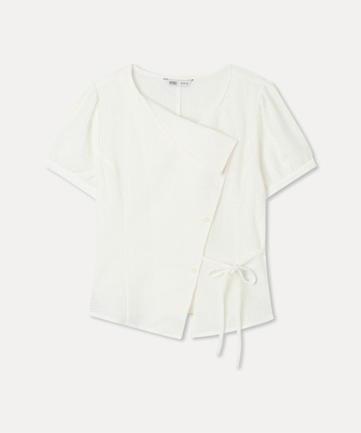 미쏘(MIXXO) 단작 변형 블라우스_MIWBWG726G MIWBLG91QG