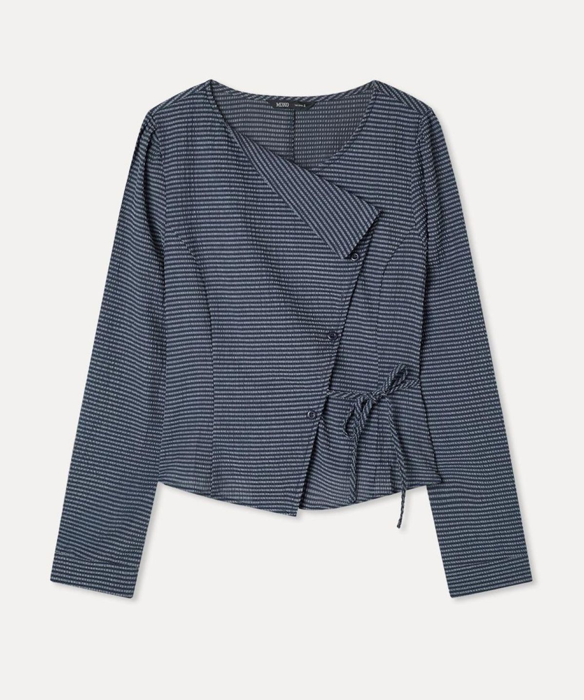 미쏘(MIXXO) 단작 변형 블라우스_MIWBWG726G MIWBLG91QG