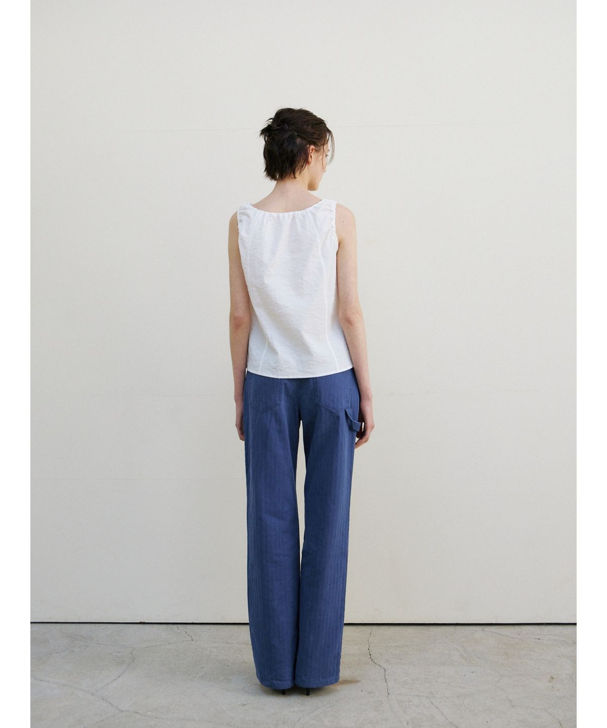 닌닛(NINNIT) Breeze tie blouse (WHITE)