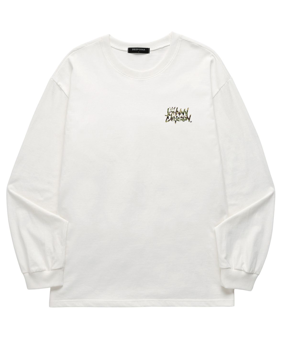 자니카슨(JOHNNY CARSON) Classic Graffiti Logo 롱슬리브 (JCLS102) 화이트/카모