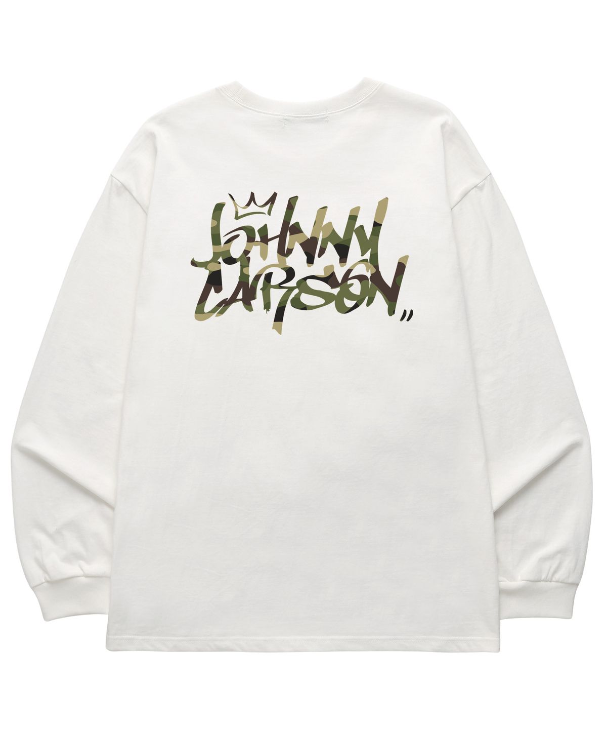 자니카슨(JOHNNY CARSON) Classic Graffiti Logo 롱슬리브 (JCLS102) 화이트/카모