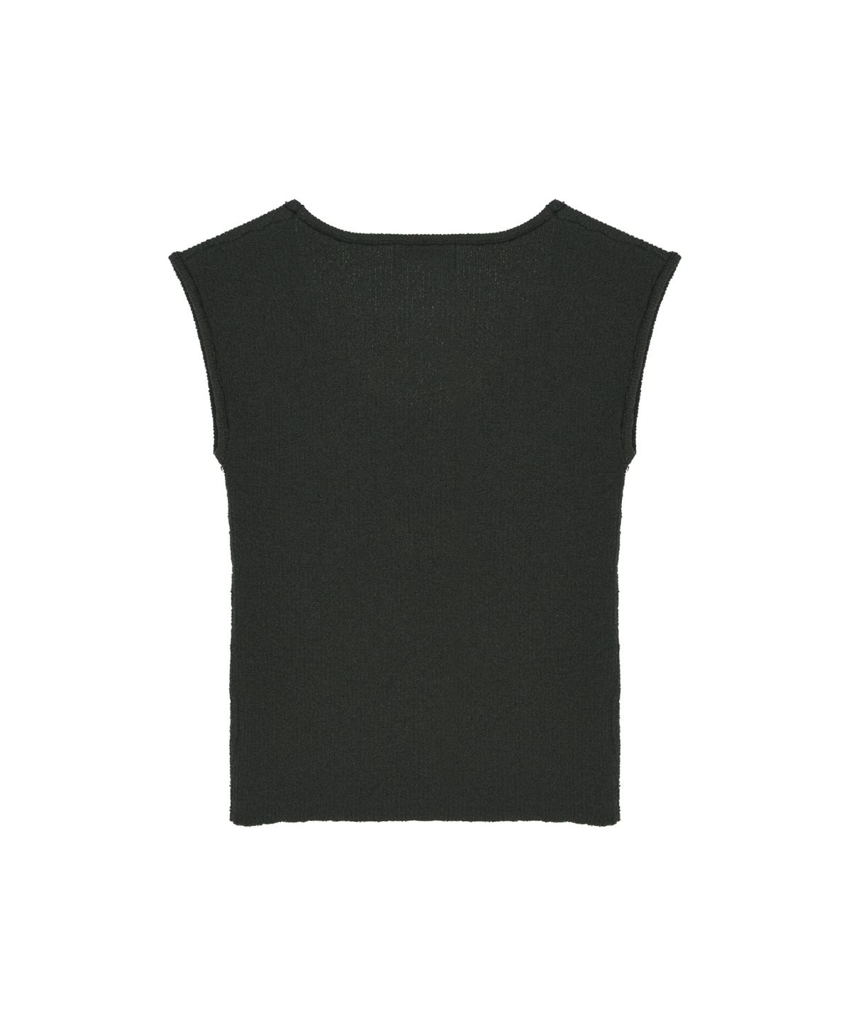 닉앤니콜(NICK&NICOLE) BOUCLE U-NECK SLEEVELESS_KHAKI