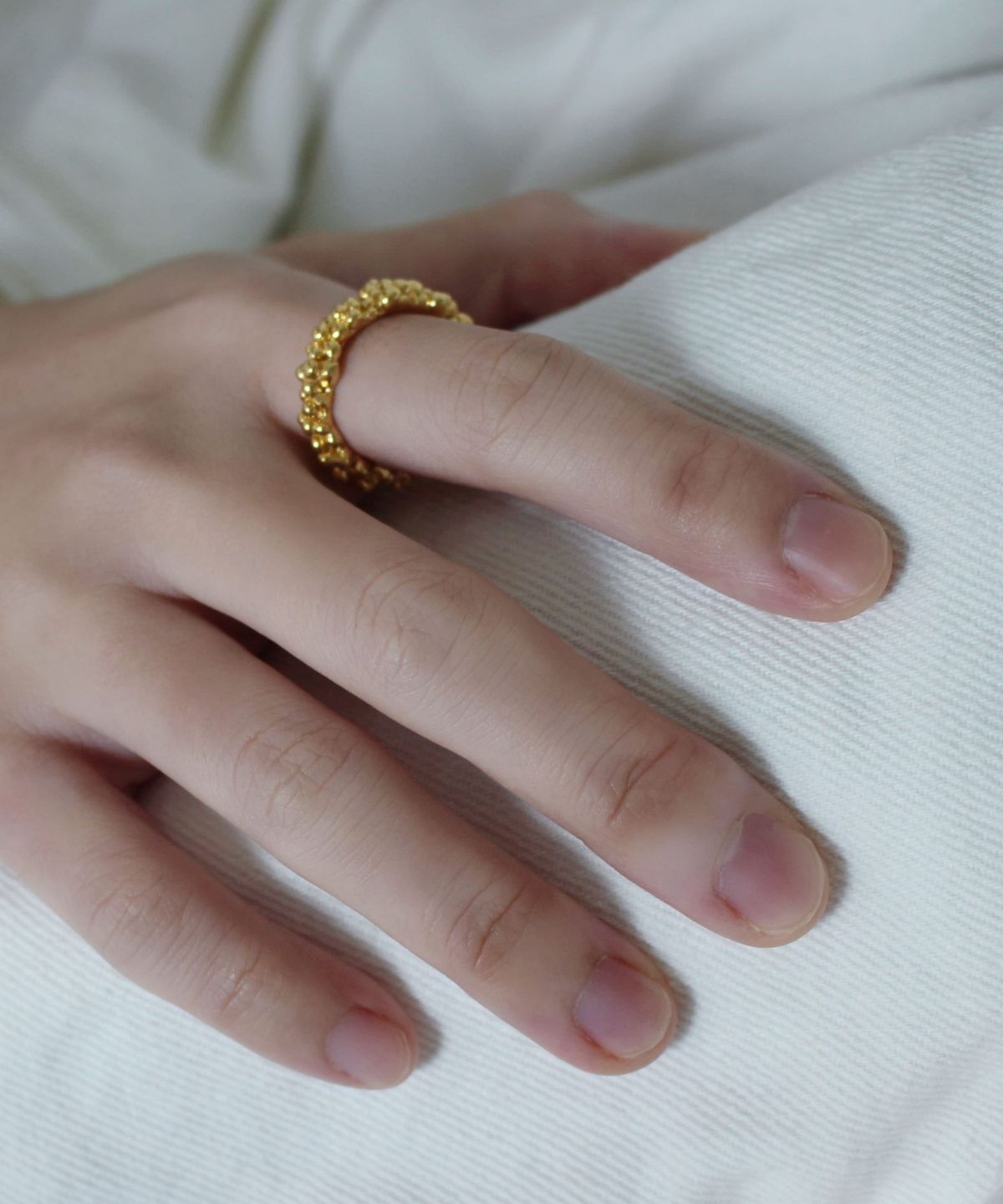 초록(CHOROCK) H RING (GOLD)