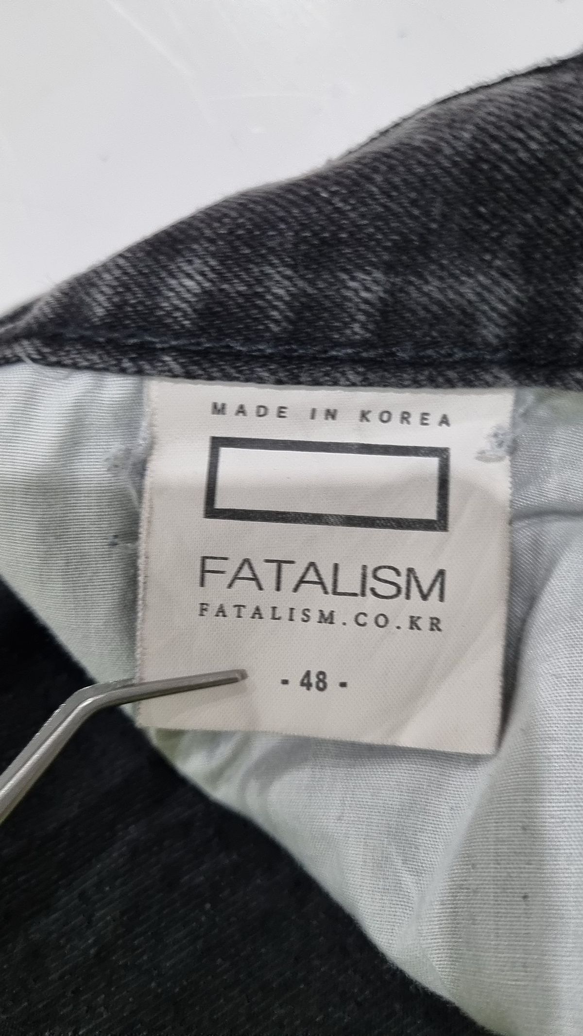 페이탈리즘(FATALISM) 청/데님 팬츠 48