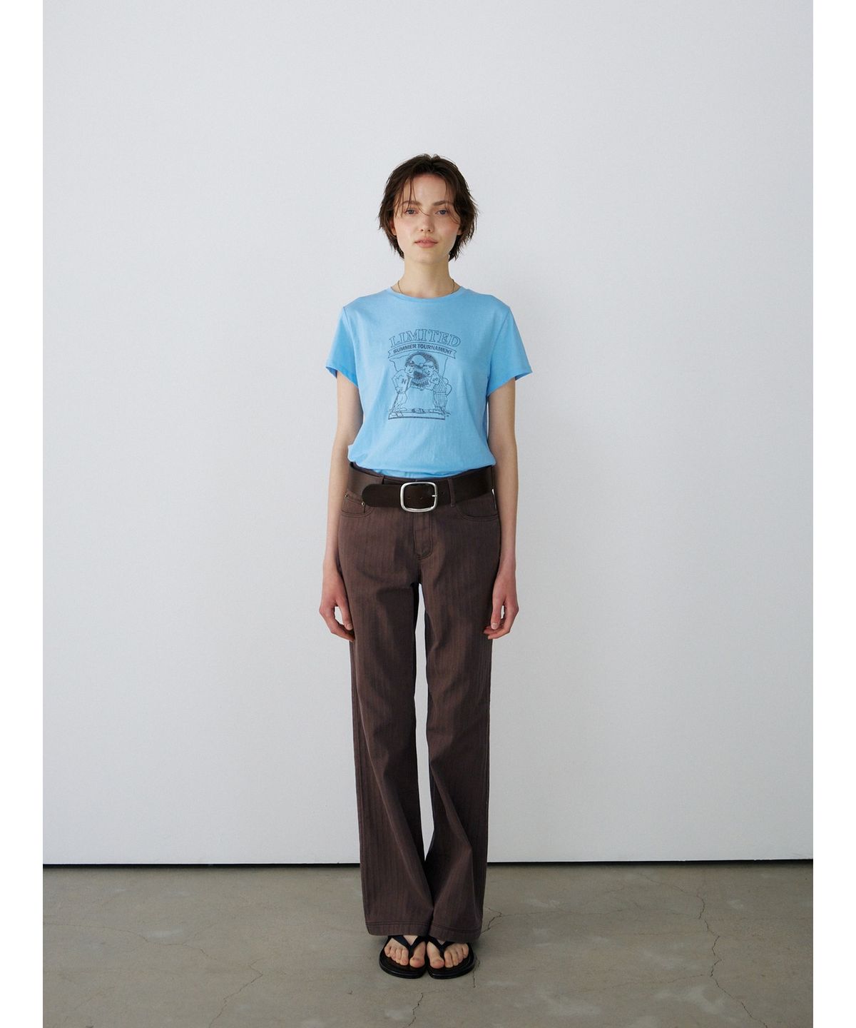 닌닛(NINNIT) [4th] Vintage herringbone pants (BROWN)