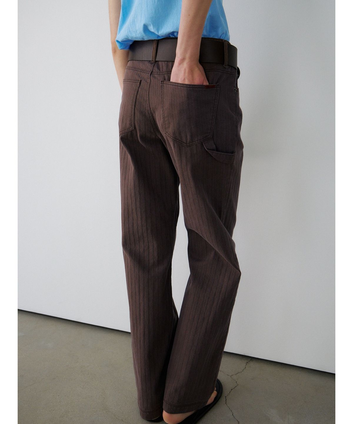 닌닛(NINNIT) [4th] Vintage herringbone pants (BROWN)