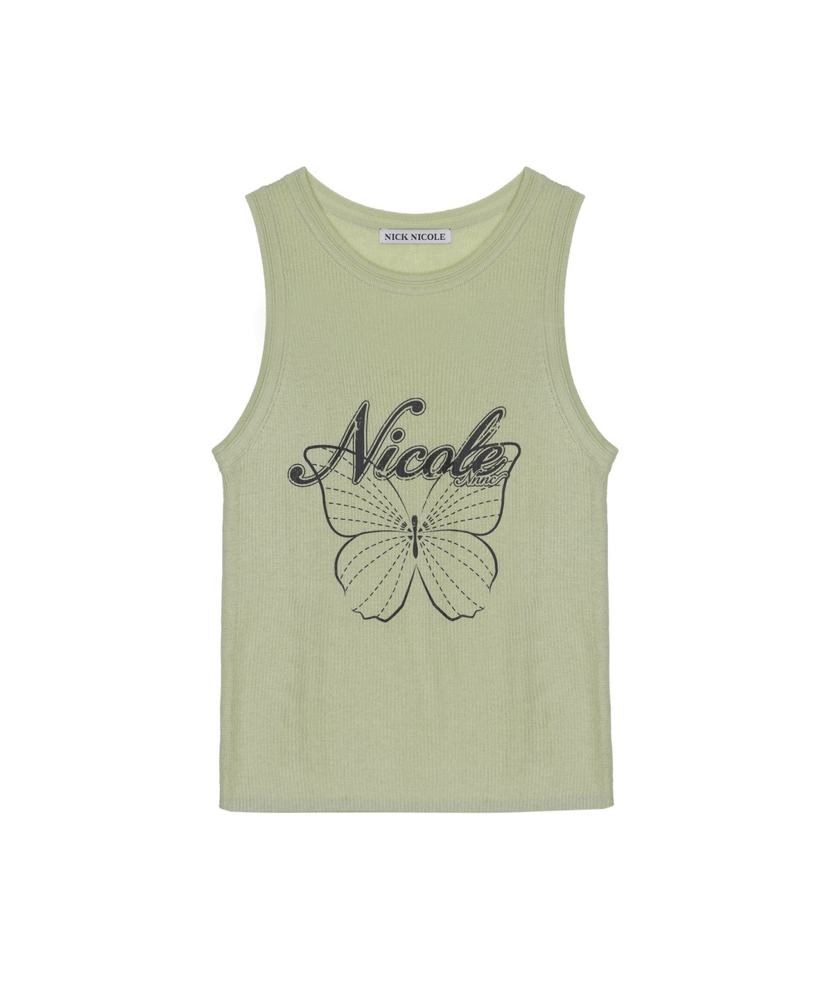 닉앤니콜(NICK&NICOLE) NICOLE BUTTERFLY SLEEVELESS TOP_LIGHT GREEN