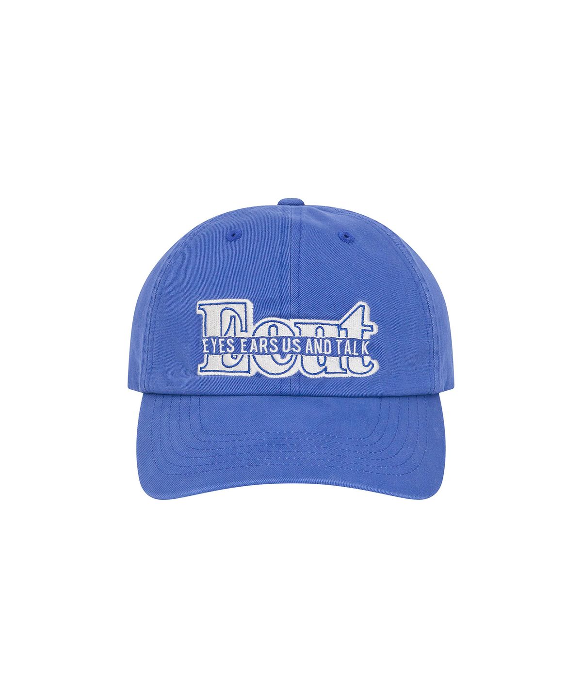 이우트(EEUT) STRIKETHROUGH EEUT CAP / BLUE