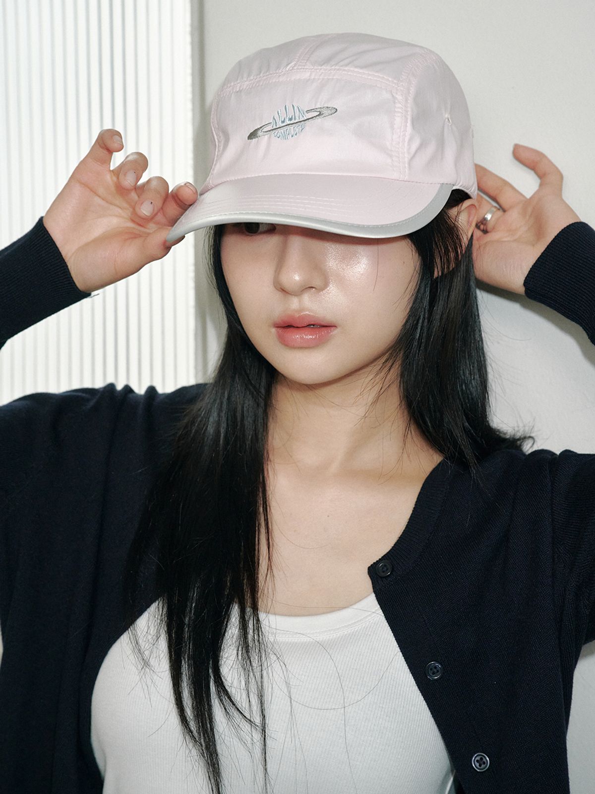 올인컴플리트(ALLINCOMPLETE) 새턴 나일론 캠프캡 (체리 블라썸)
