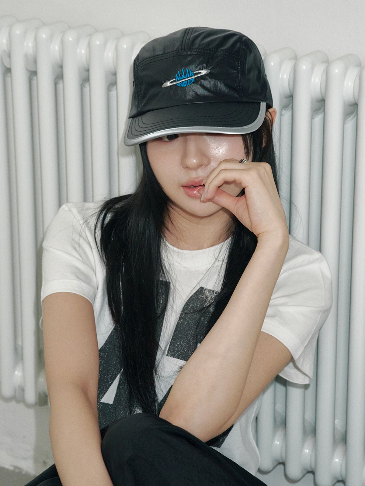 올인컴플리트(ALLINCOMPLETE) 새턴 나일론 캠프캡 (블랙)
