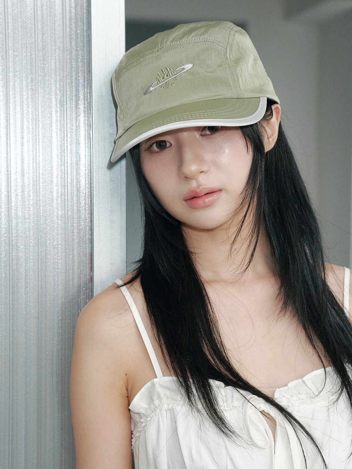 올인컴플리트(ALLINCOMPLETE) 새턴 나일론 캠프캡 (올리브)