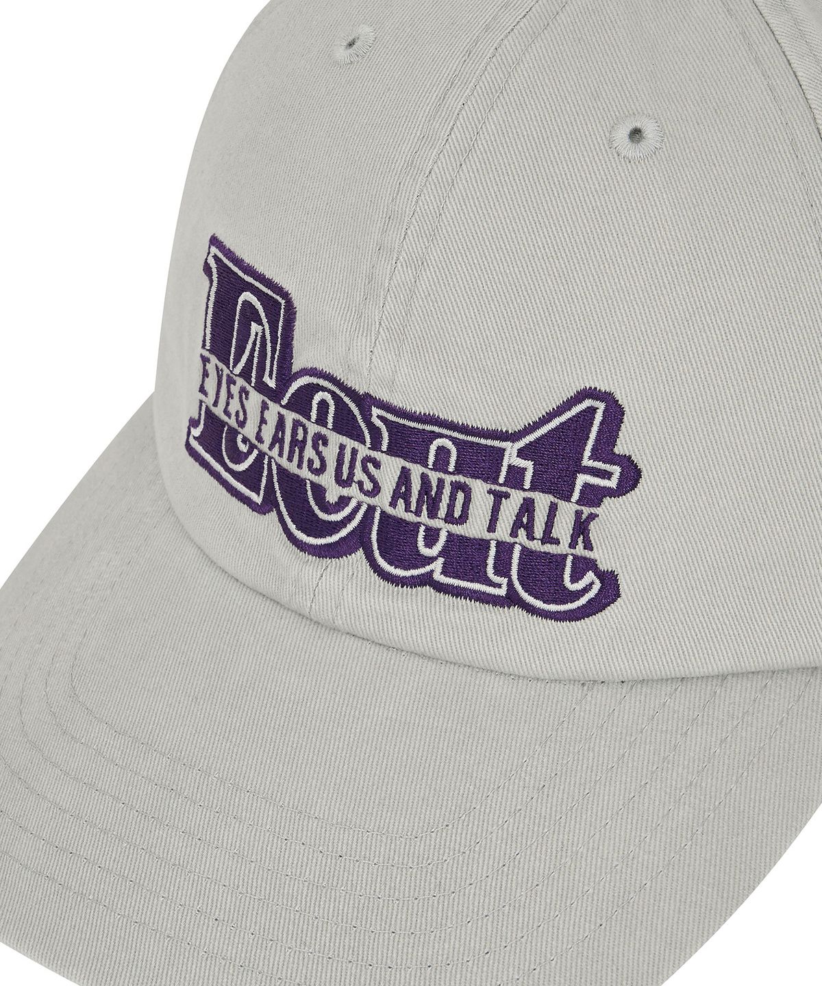 이우트(EEUT) STRIKETHROUGH EEUT CAP / LIGHT GRAY