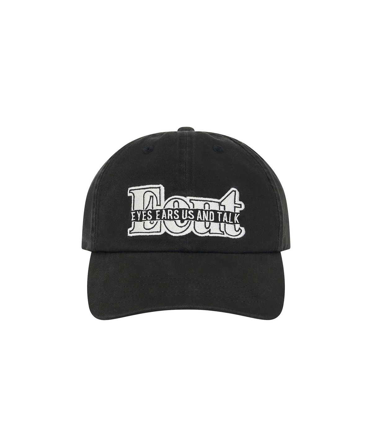 이우트(EEUT) STRIKETHROUGH EEUT CAP / BLACK