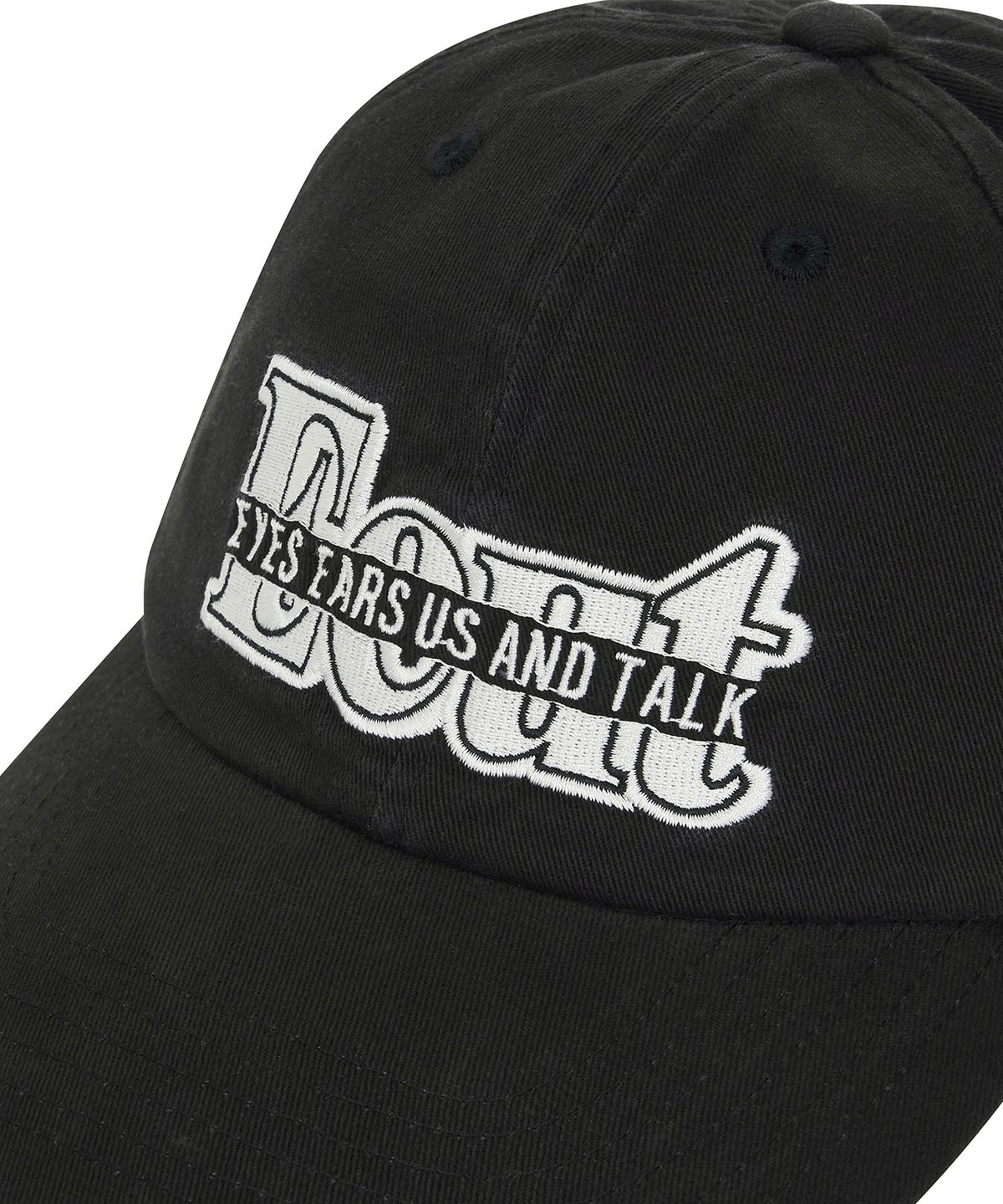 이우트(EEUT) STRIKETHROUGH EEUT CAP / BLACK