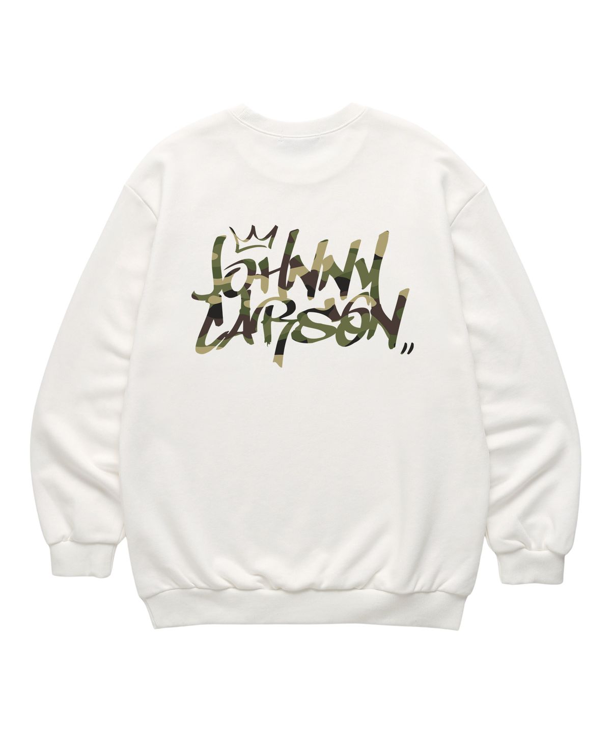 자니카슨(JOHNNY CARSON) Classic Graffiti Logo 맨투맨 (JCLTS016) 화이트/카모