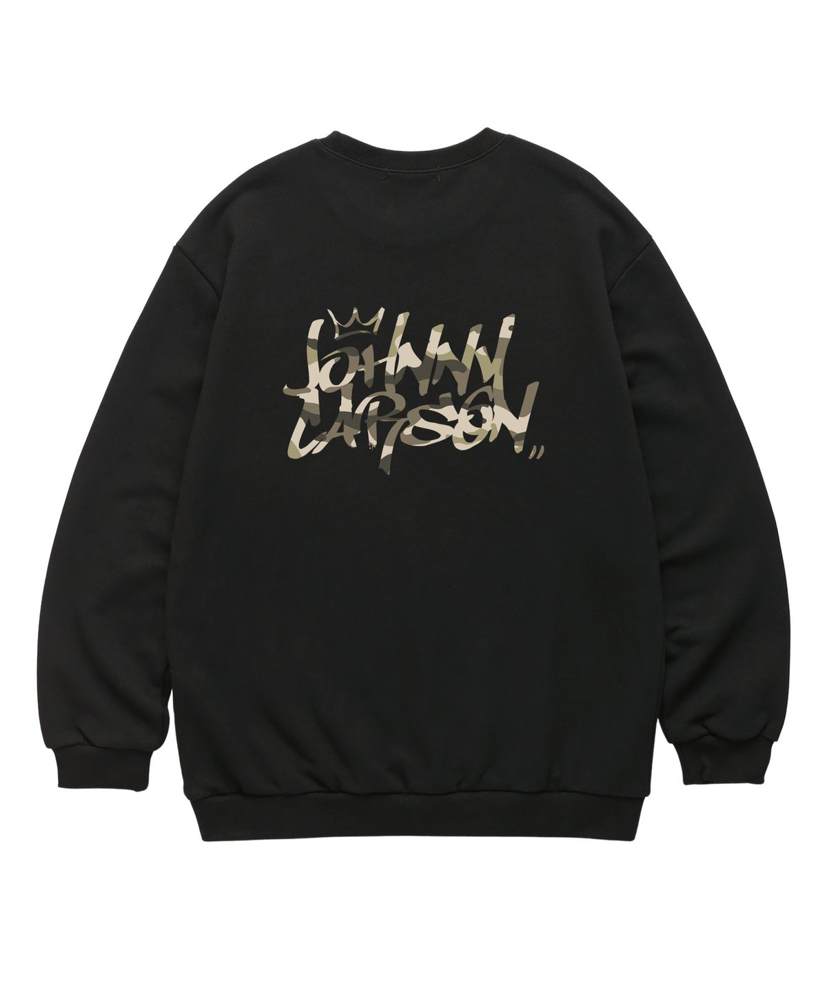 자니카슨(JOHNNY CARSON) Classic Graffiti Logo 맨투맨 (JCLTS016) 블랙/카모