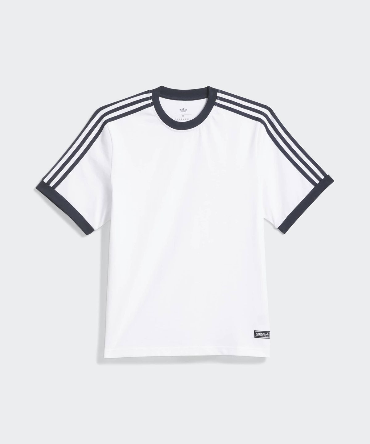 아디다스(ADIDAS) 스케이트보딩 링거 티셔츠 - 화이트:아우라잉크 / KS4344