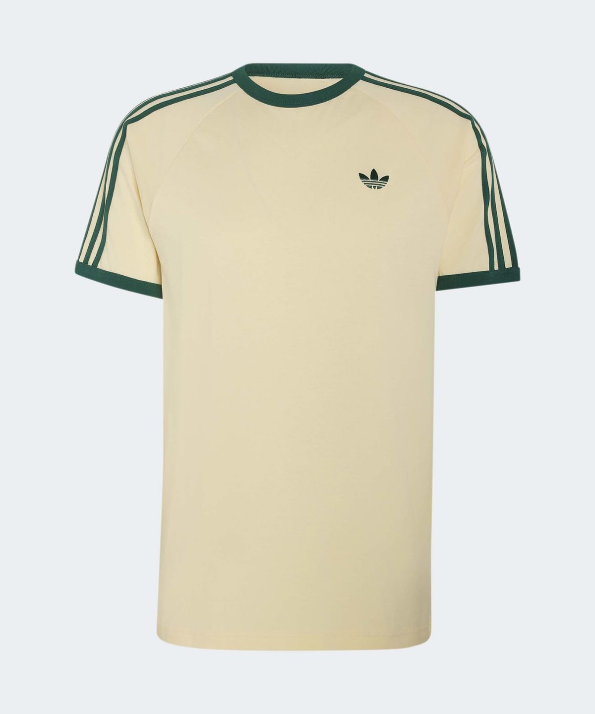 아디다스(ADIDAS) 3-스트라이프 티셔츠 - 웜바닐라:그린 / KT5058