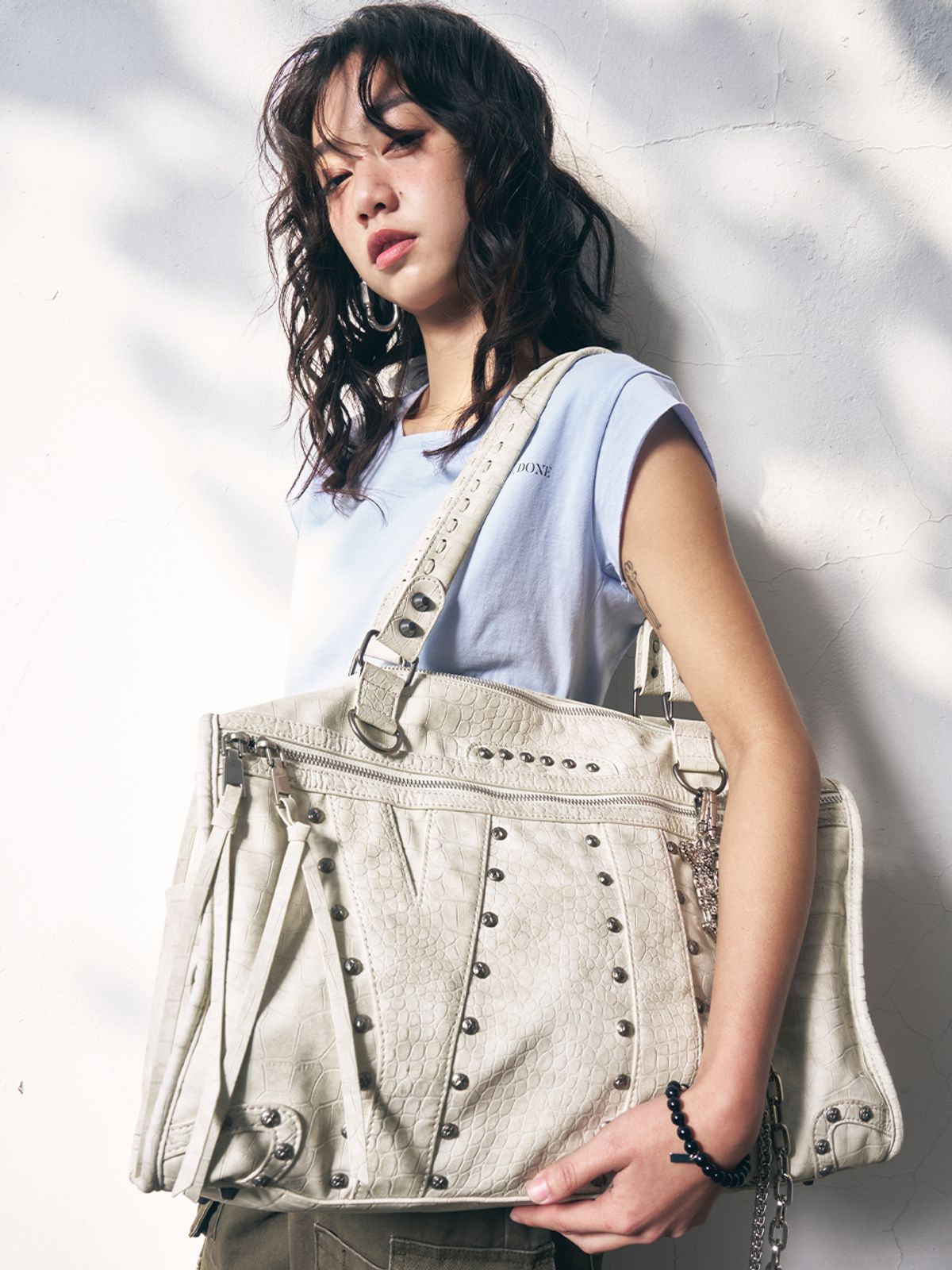 와이이이엘(YEEL) YL IDENTITY SHOULDER BAG WHITE