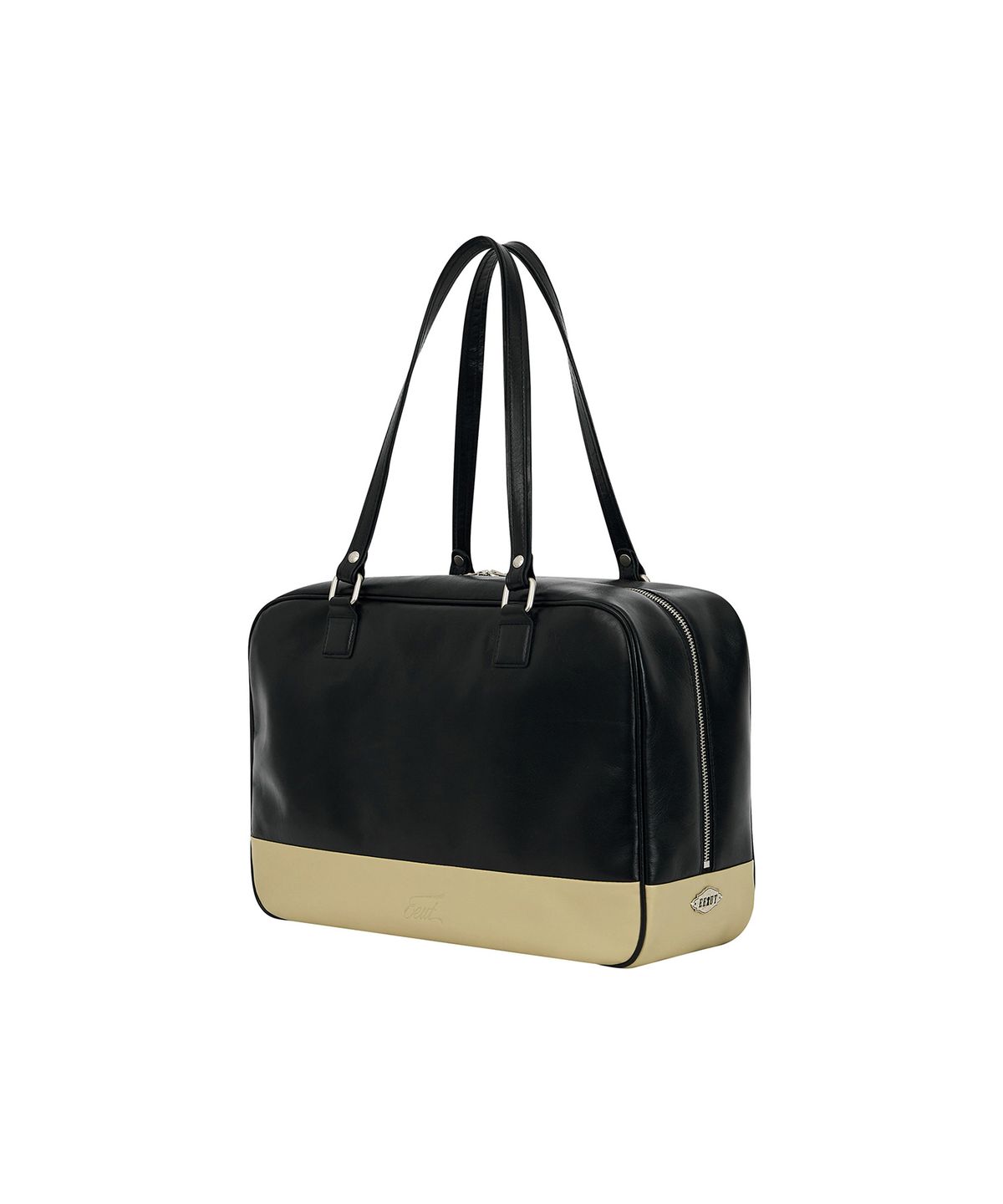 이우트(EEUT) LINE BLOCK LEATHER BAG / BLACK