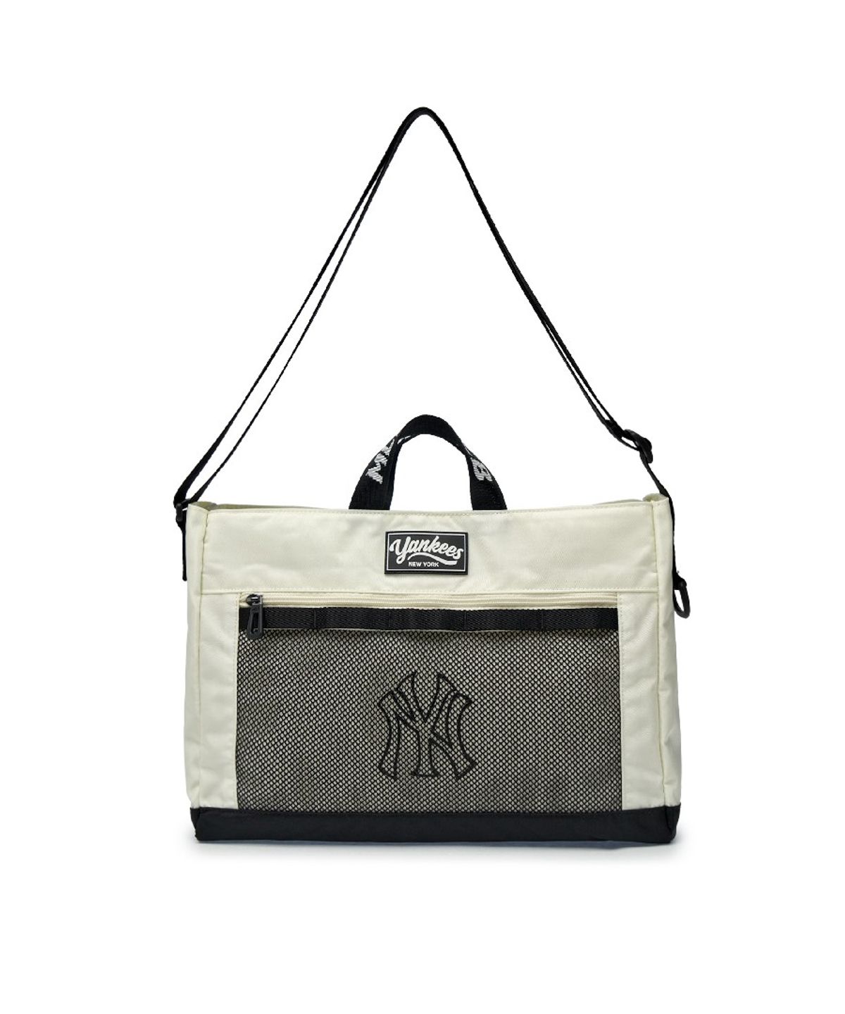 엠엘비 키즈(MLB KIDS) 태그 메쉬 메신저백 NY (Cream)