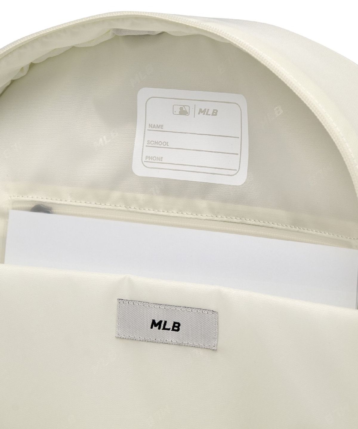 엠엘비 키즈(MLB KIDS) 고학년 투포켓 책가방 NY (Cream)