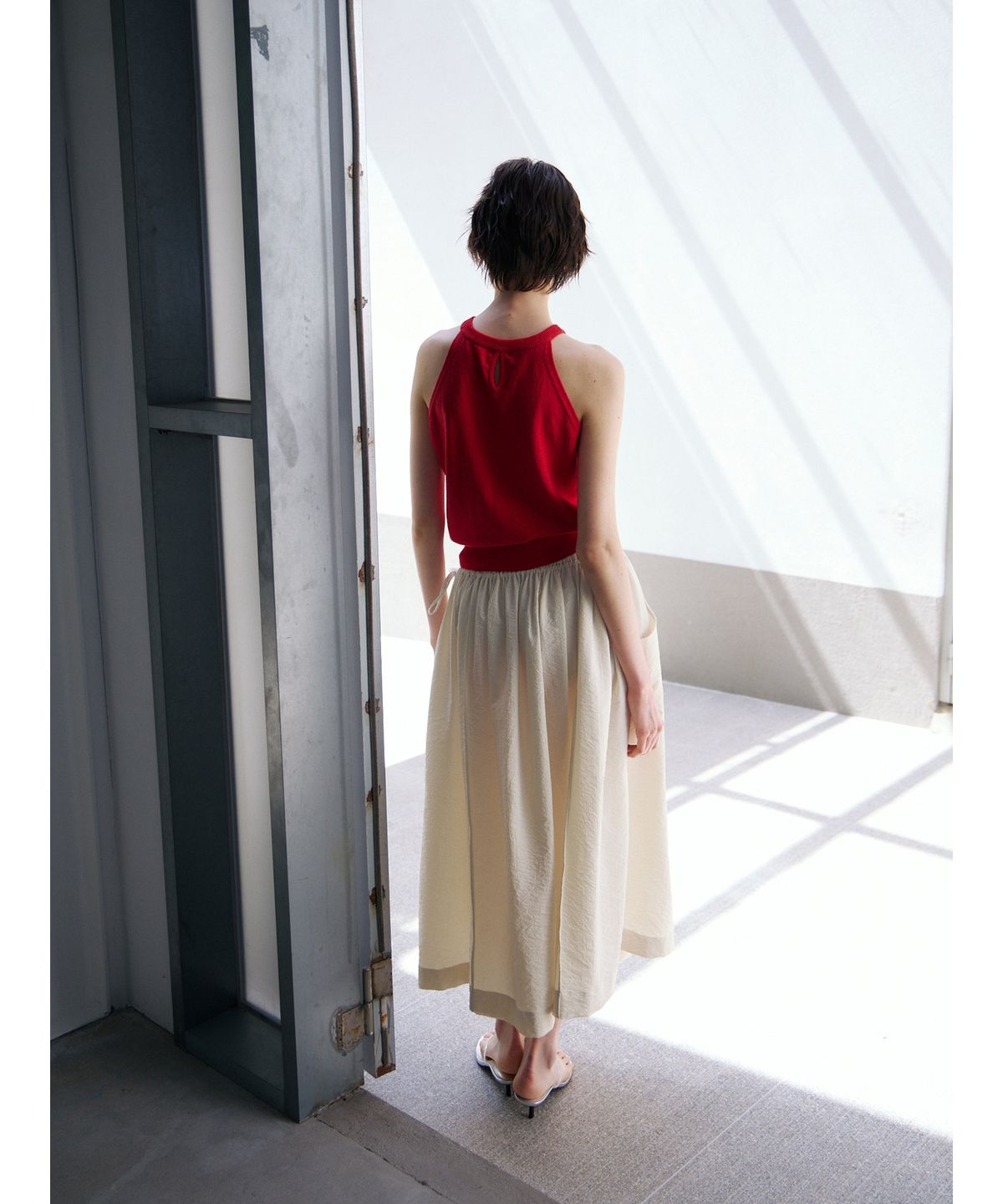 닌닛(NINNIT) Breeze banding skirt (BEIGE)