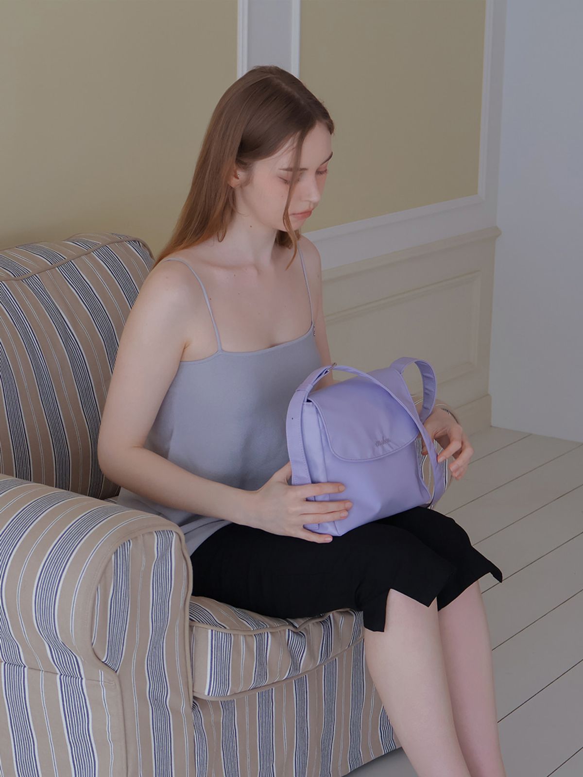 메흐(MEHEU) LEAH NYLON BAG (lavender)