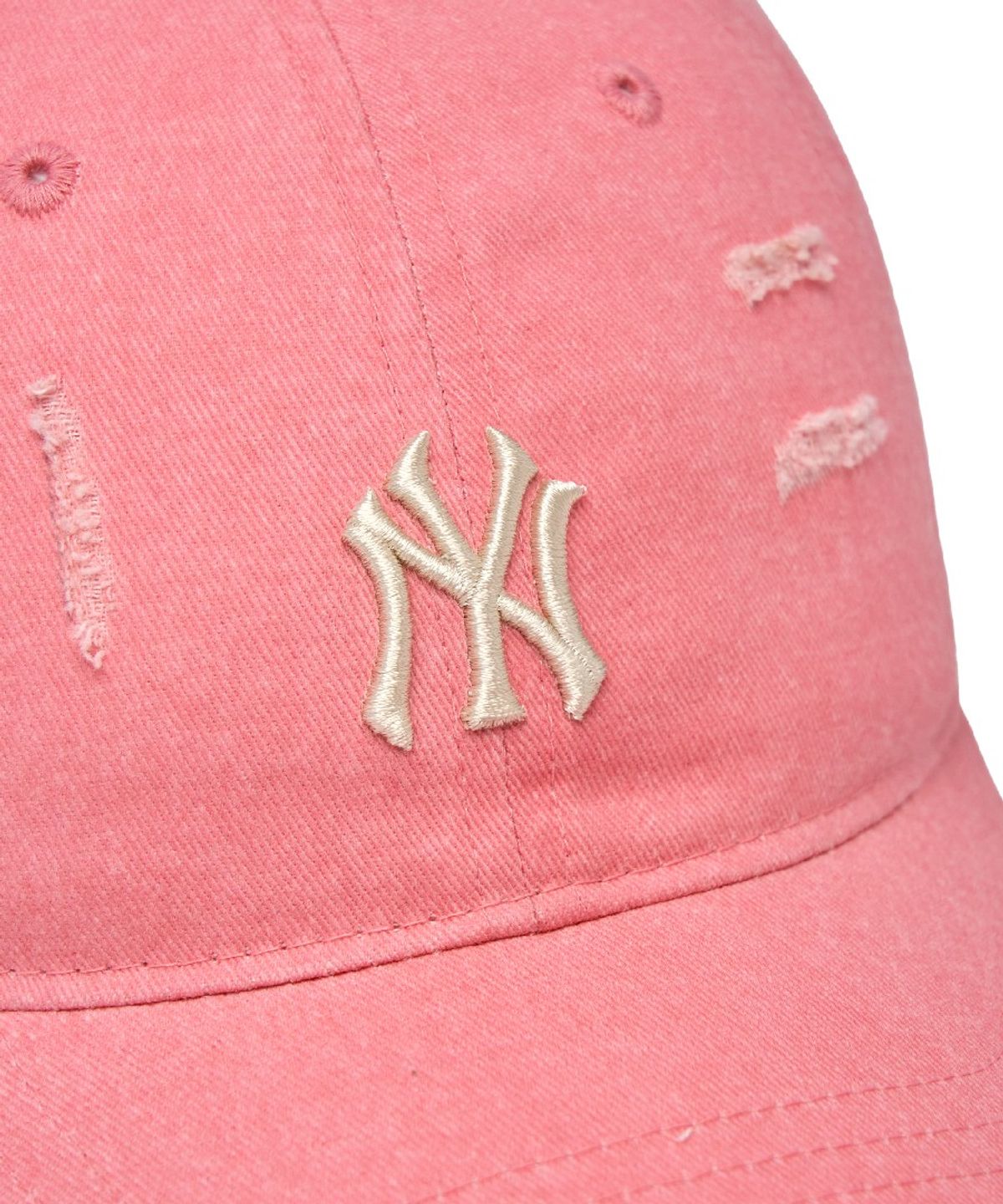 엠엘비 키즈(MLB KIDS) 피그먼트 데미지 워싱 볼캡 NY (D.Pink)