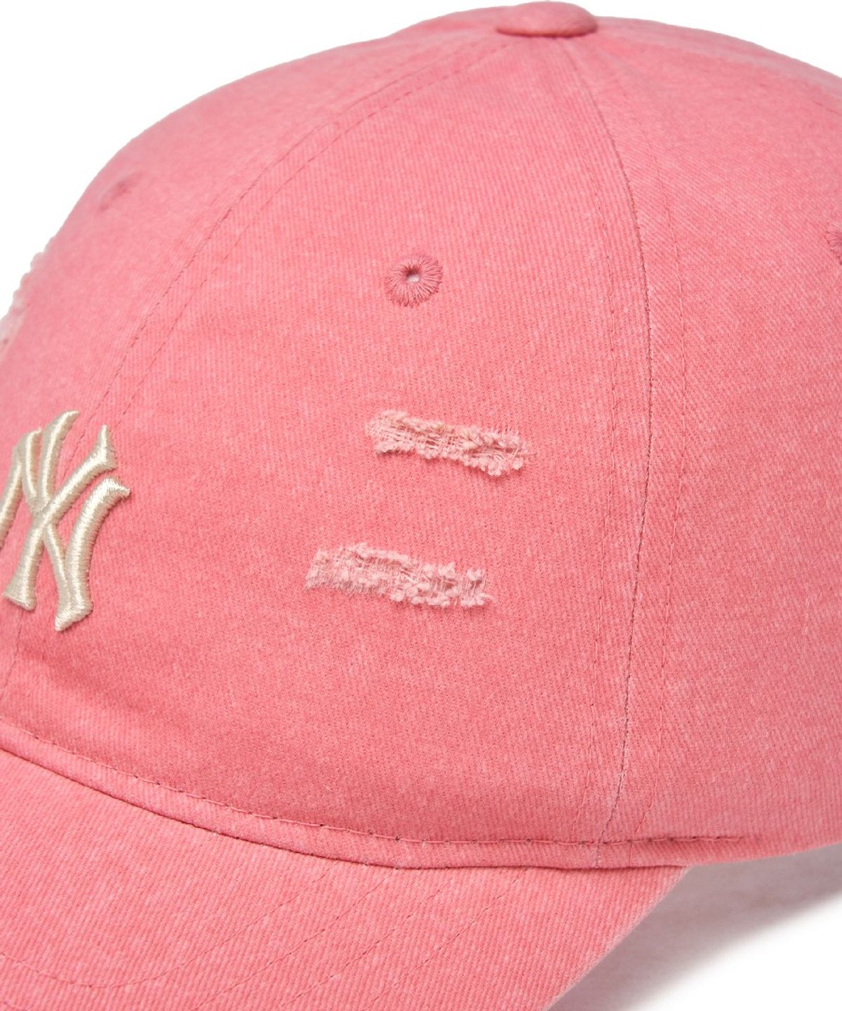 엠엘비 키즈(MLB KIDS) 피그먼트 데미지 워싱 볼캡 NY (D.Pink)