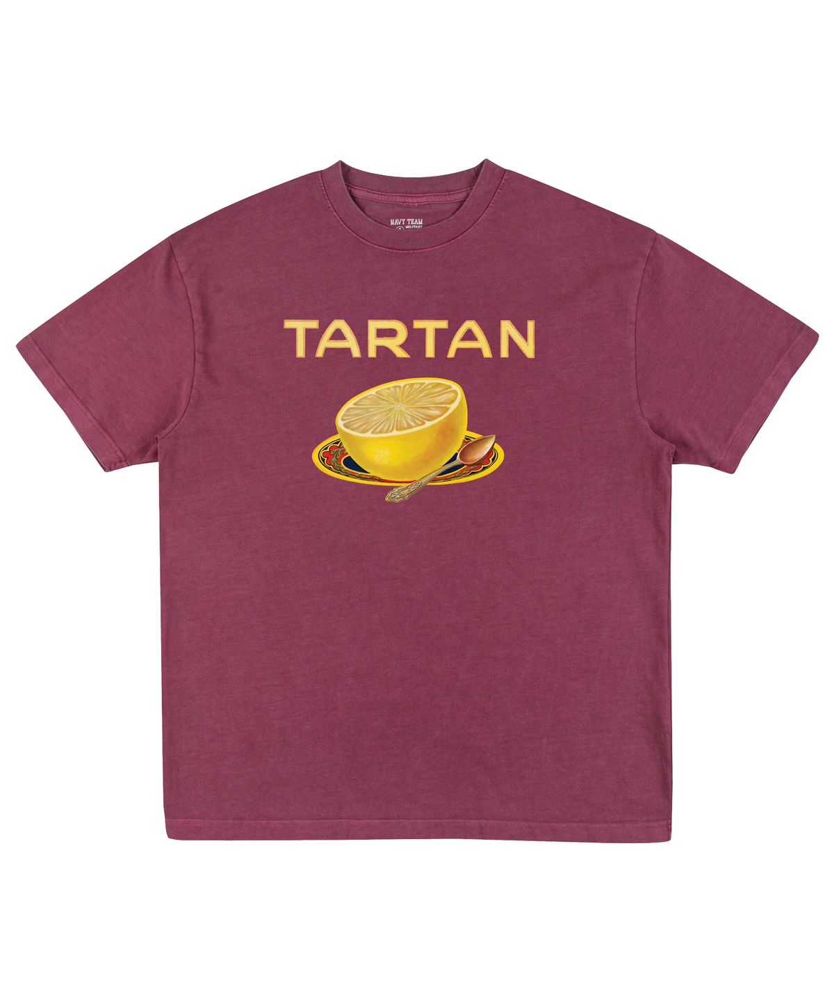 네이비팀(NAVYTEAM) TARTAN 피그먼트 반팔 티셔츠(4color)