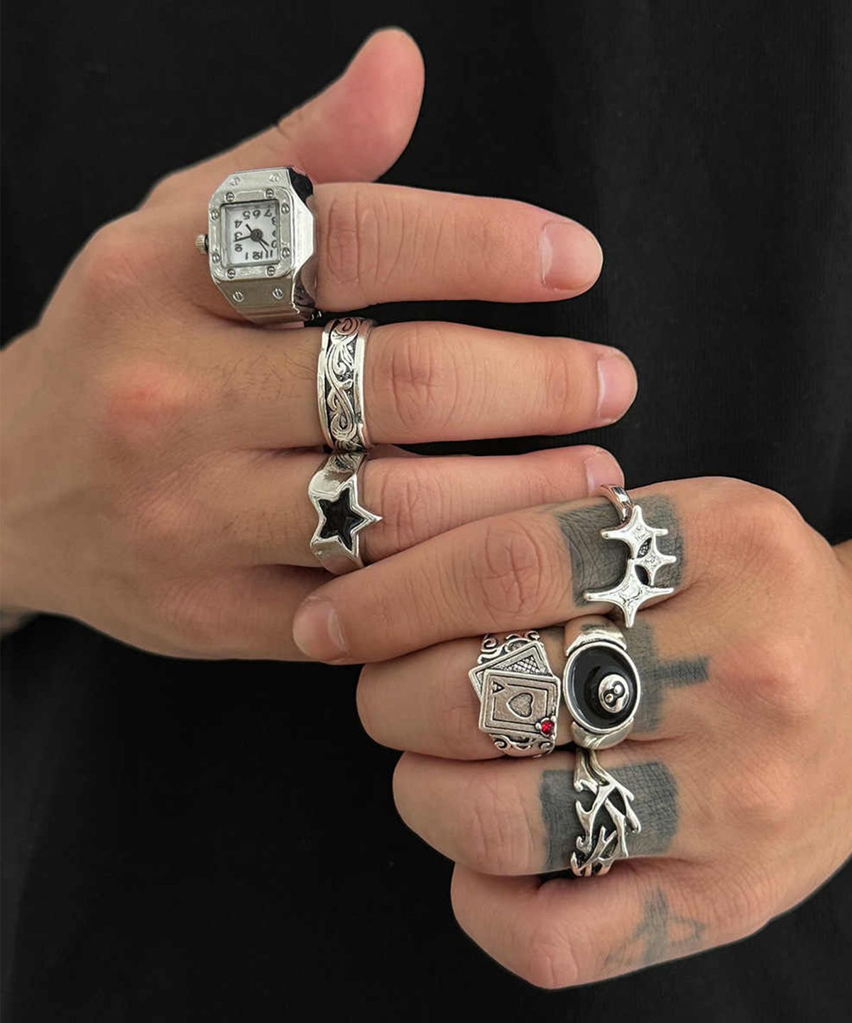 헤이타(HEITA) CLIFF SILVER WATCH RING 클리프 실버 링 시계반지