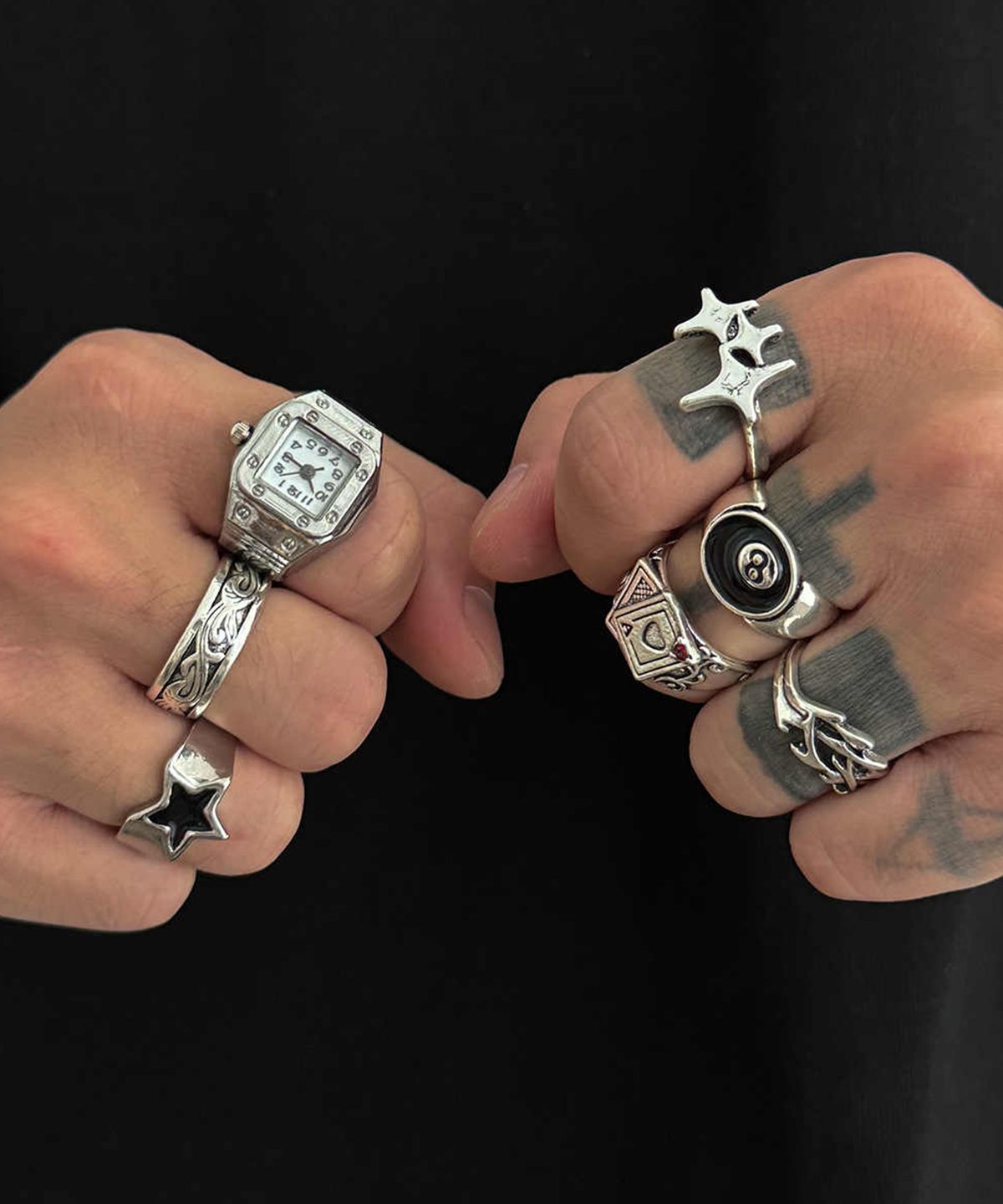 헤이타(HEITA) CLIFF SILVER WATCH RING 클리프 실버 링 시계반지