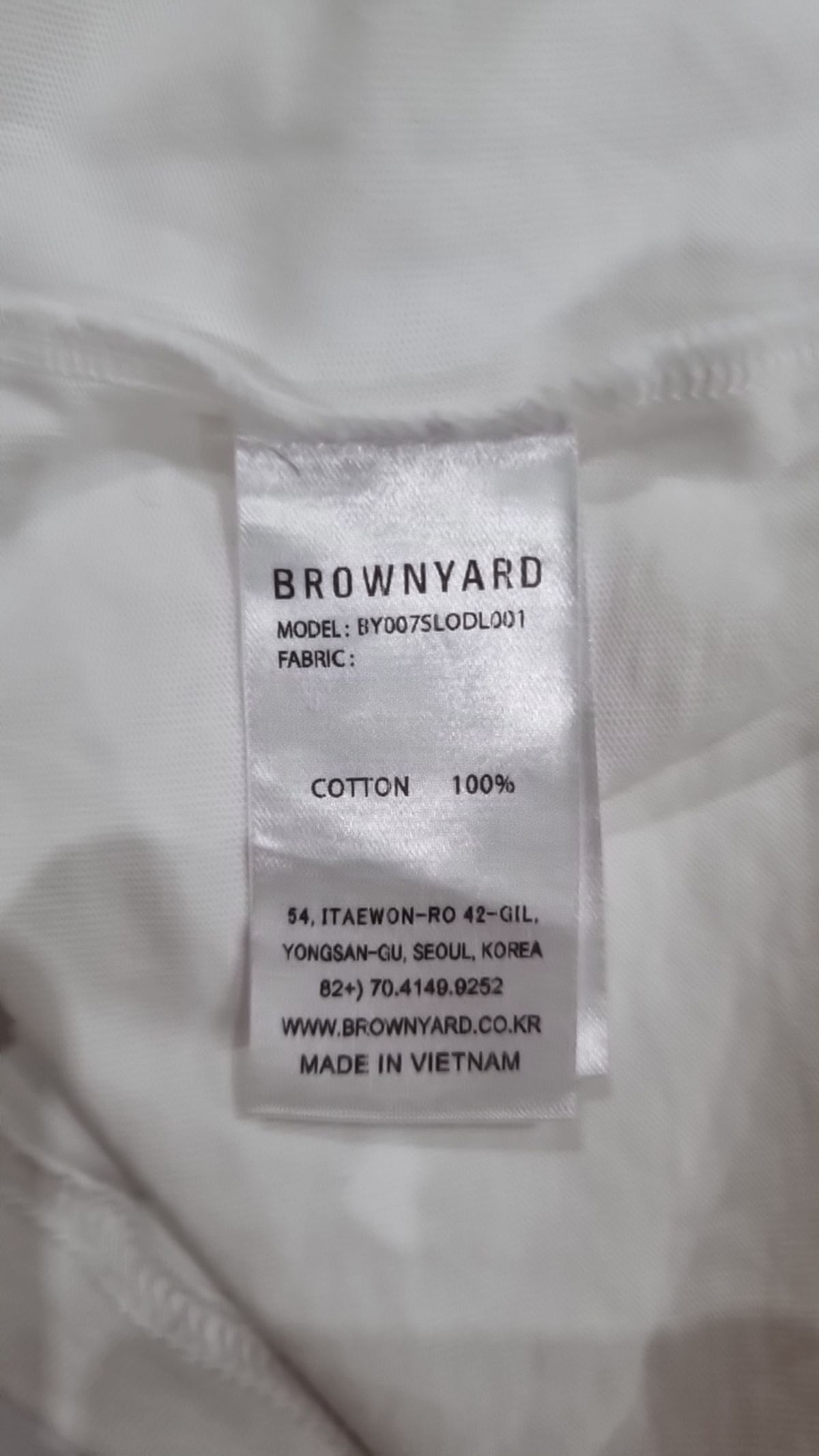 브라운야드(BROWNYARD) 원데이 롱 슬리브, 화이트 6