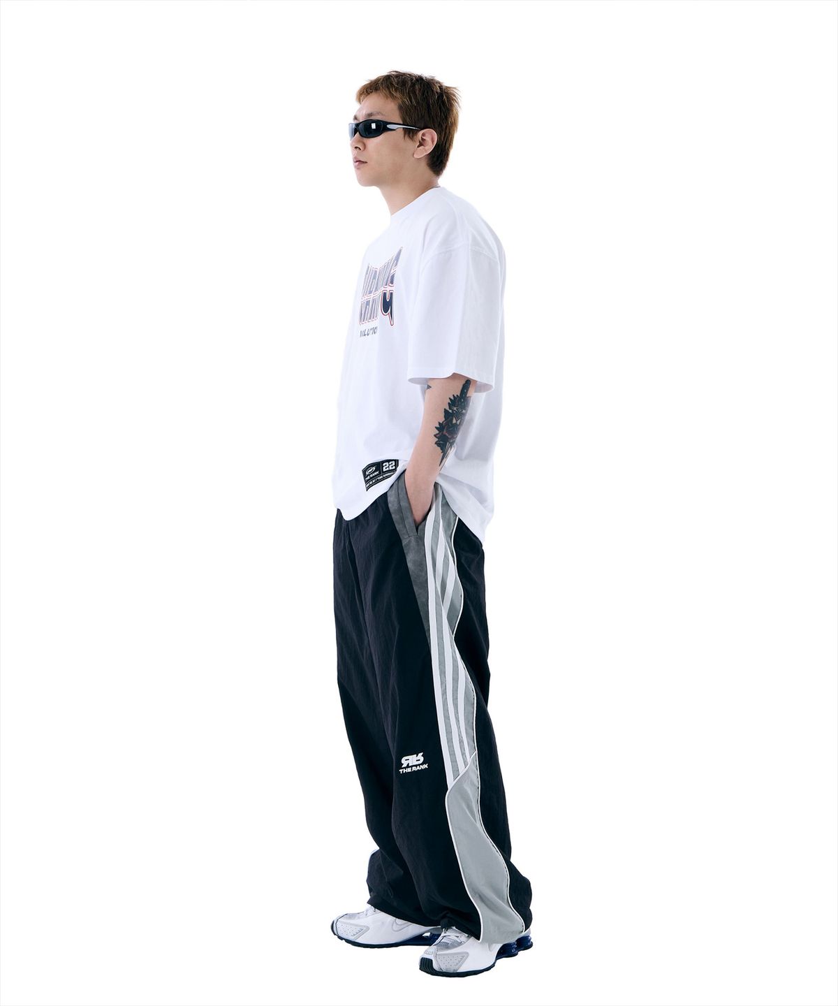 더랭크(THERANK) HYPER CURRENT TRACK PANTS [BLACK]
