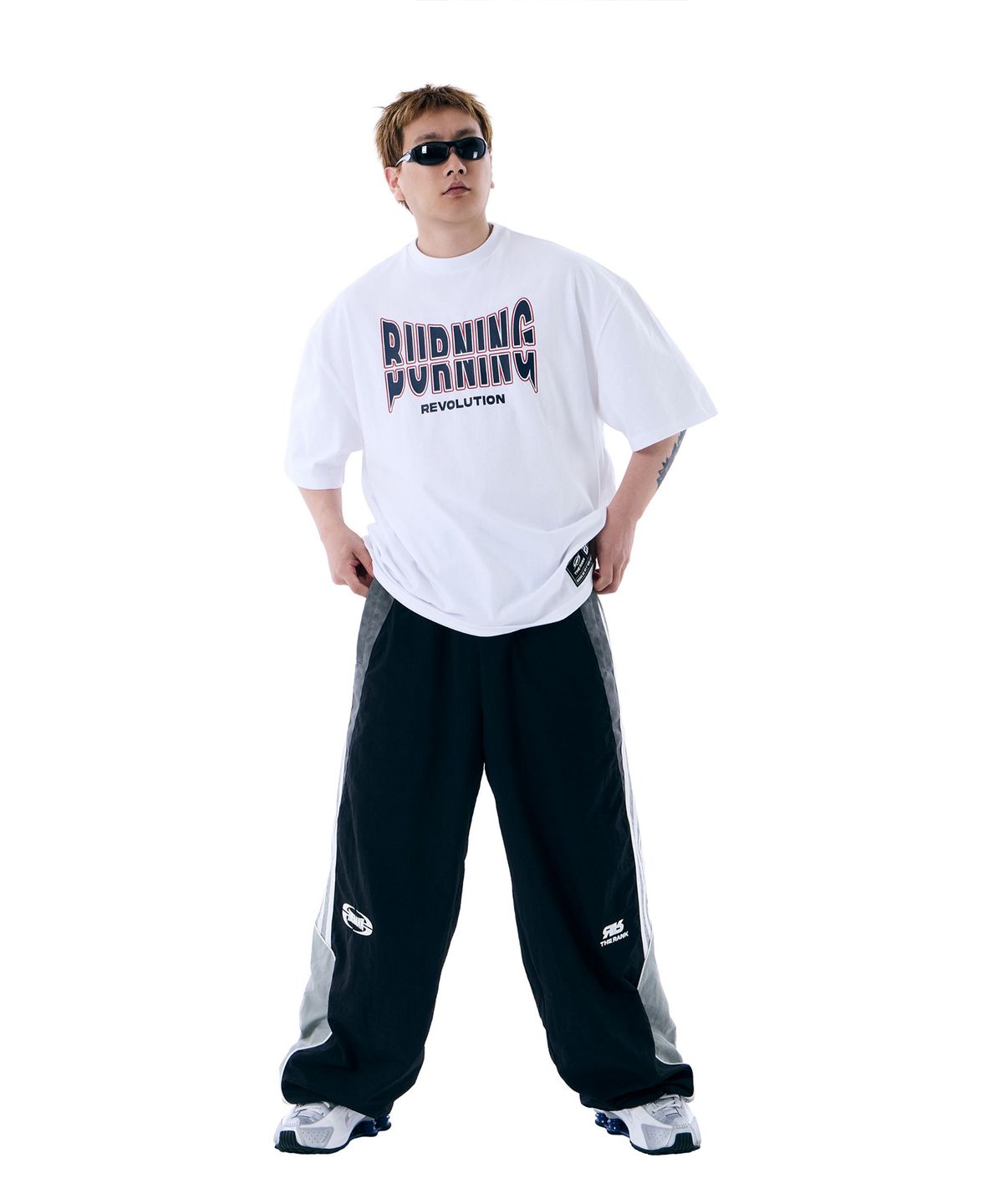 더랭크(THERANK) HYPER CURRENT TRACK PANTS [BLACK]