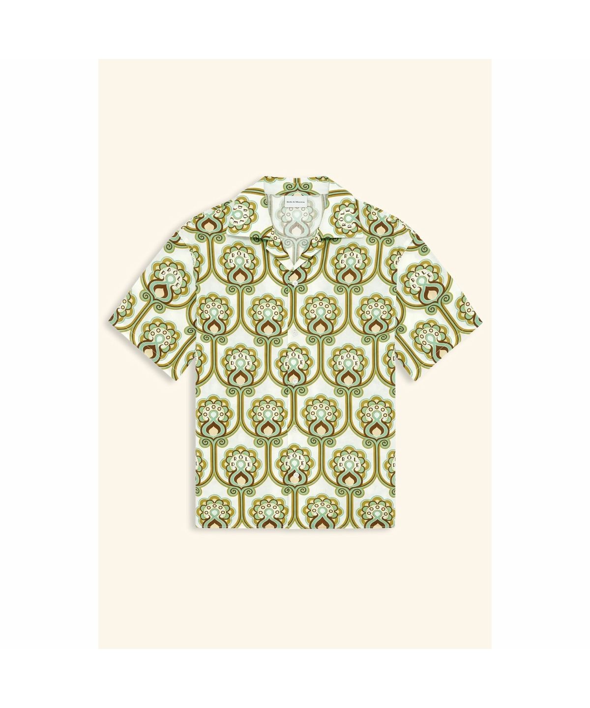 드롤드무슈(DROLE DE MONSIEUR) 플로럴 태피스트리 린넨 셔츠 Chemise Lin Tapisserie Florale D0SCS26202GRX