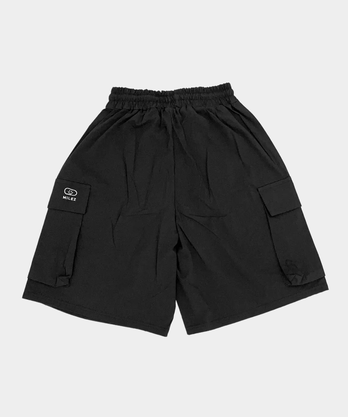 마일즈(MILEZ) 빅포켓 와이드 카고 버뮤다 쇼츠 [블랙]