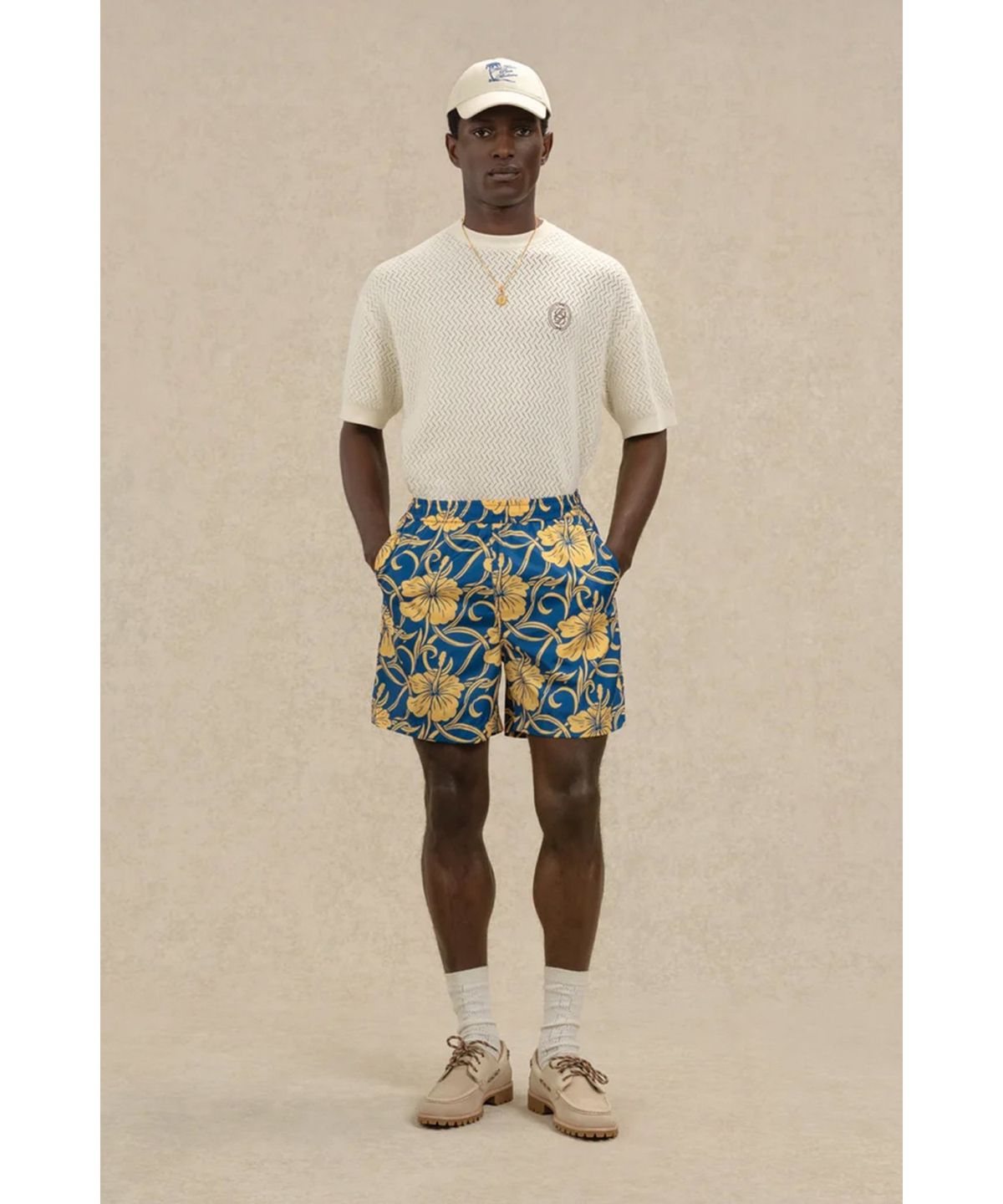 드롤드무슈(DROLE DE MONSIEUR) 히비스커스 비치 쇼츠 Short Plage Hibiscus D0POM26331NYX
