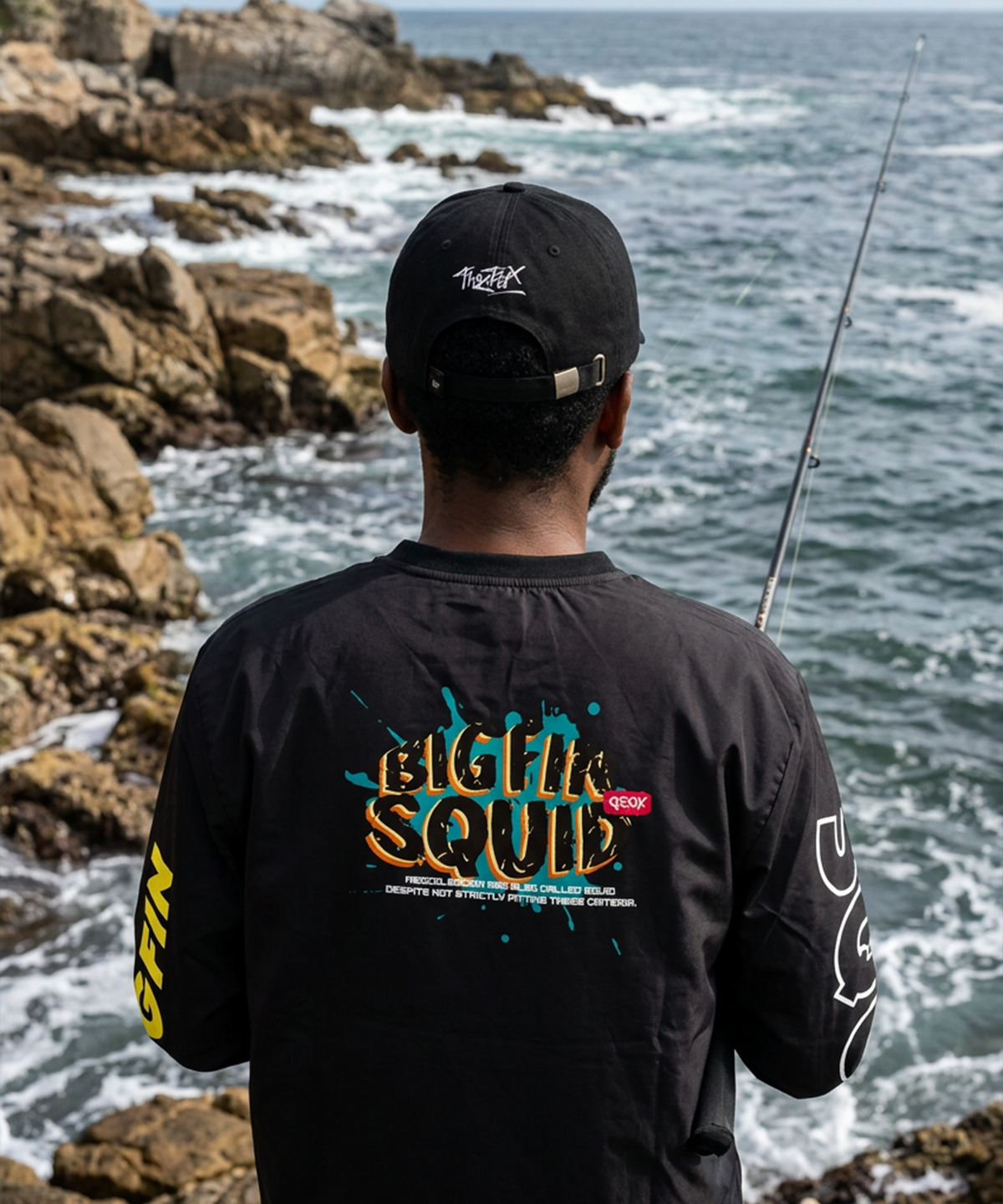 듀스피싱(DEUXFISHING) 듀스 갑오징어 자수 로고 낚시 볼캡 FAP-2608