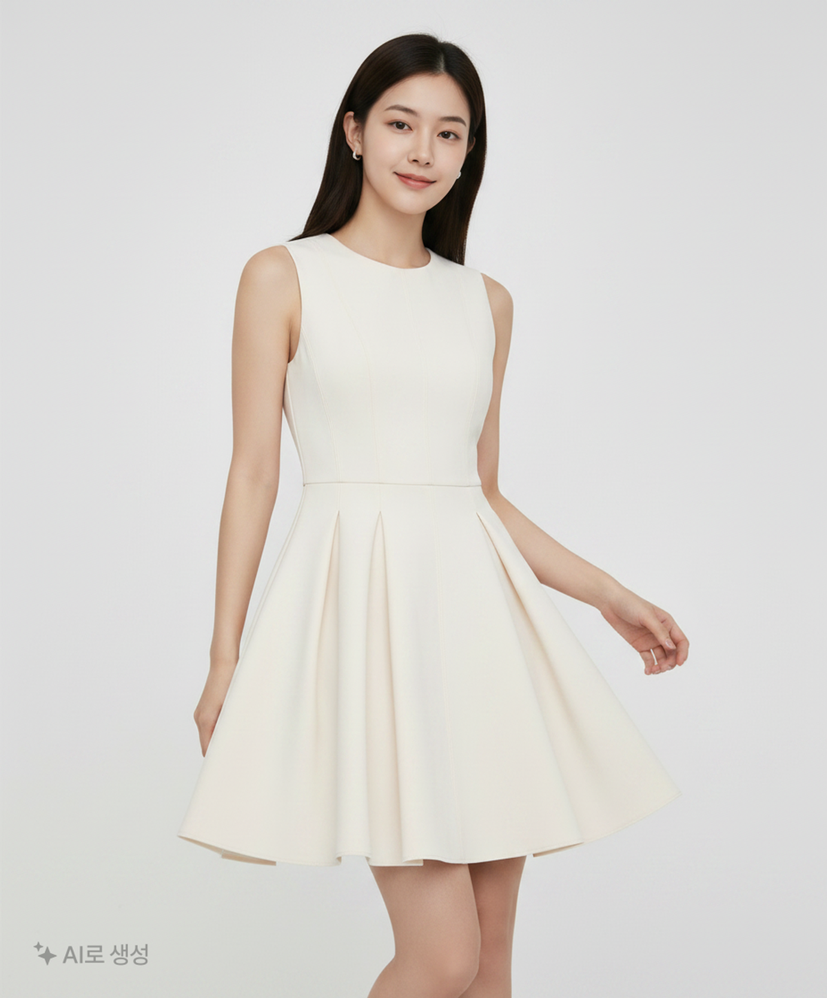 미쏘(MIXXO) 라운드넥 미니 원피스_MIWOWE526G M