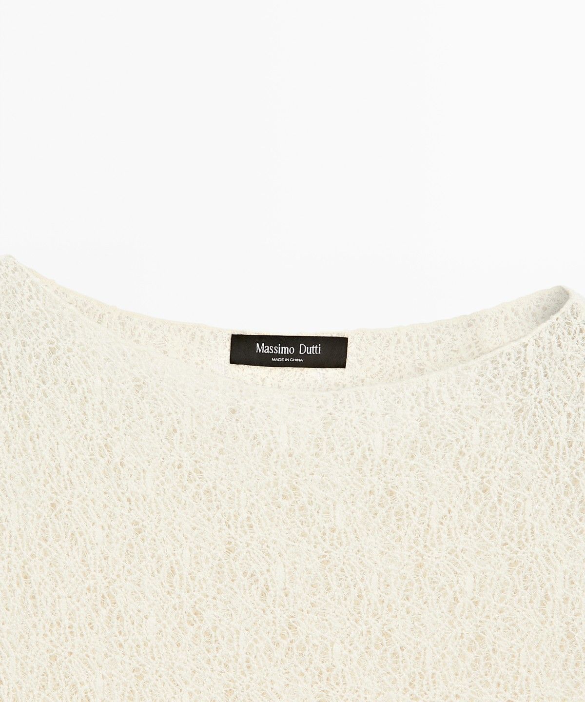 마시모두띠(MASSIMO DUTTI) 오픈워크 텍스처 슬리브리스 탑