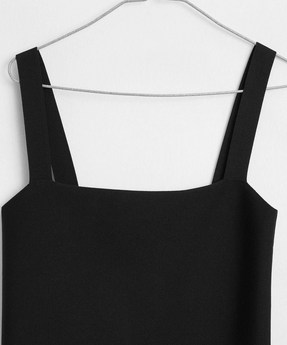 마시모두띠(MASSIMO DUTTI) 스퀘어 넥 스트랩 탑