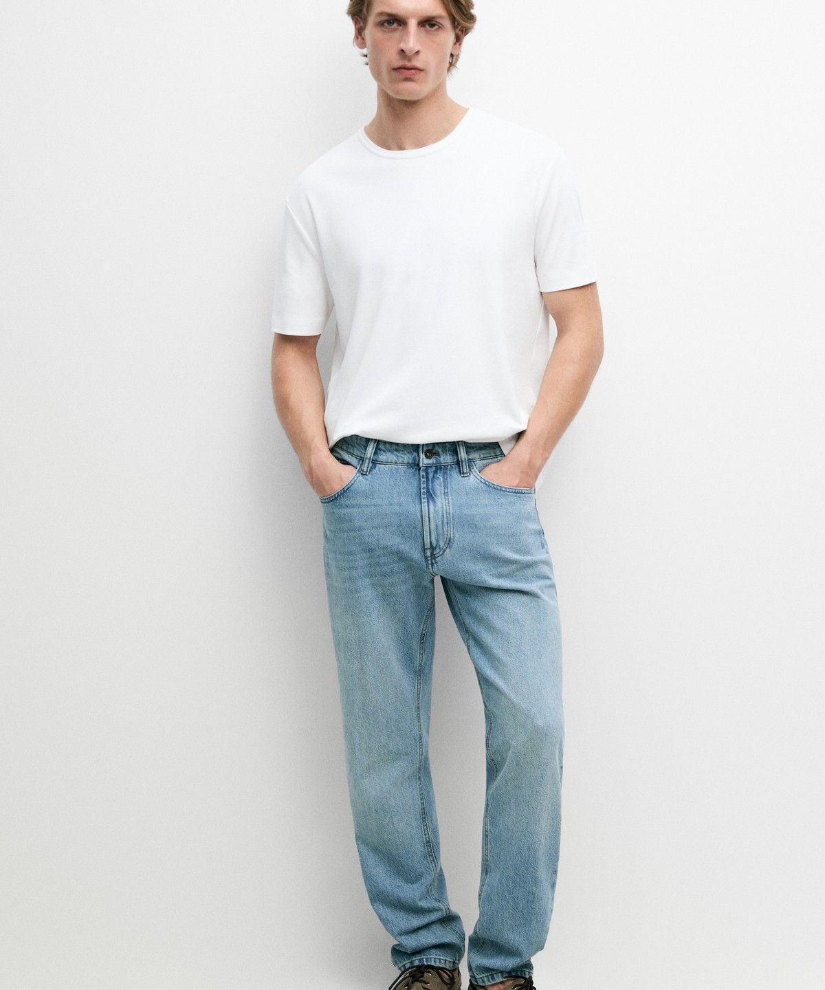 마시모두띠(MASSIMO DUTTI) 100% 코튼 반팔 티셔츠