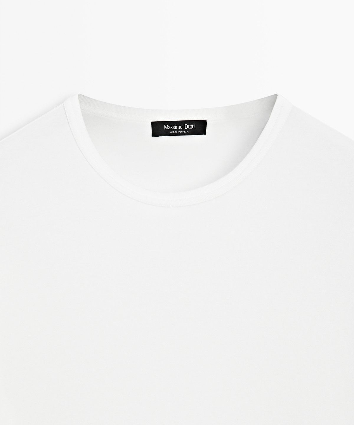 마시모두띠(MASSIMO DUTTI) 100% 코튼 반팔 티셔츠