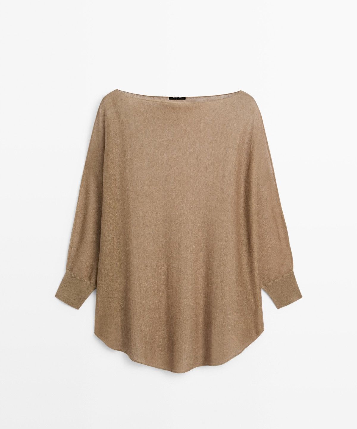 마시모두띠(MASSIMO DUTTI) 린넨 블렌드 케이프 스타일 플루이드 스웨터