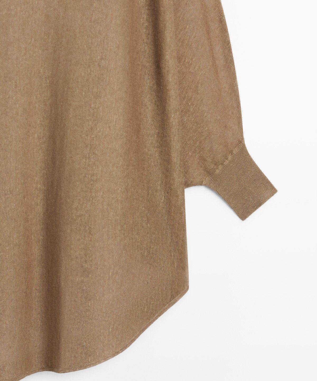 마시모두띠(MASSIMO DUTTI) 린넨 블렌드 케이프 스타일 플루이드 스웨터