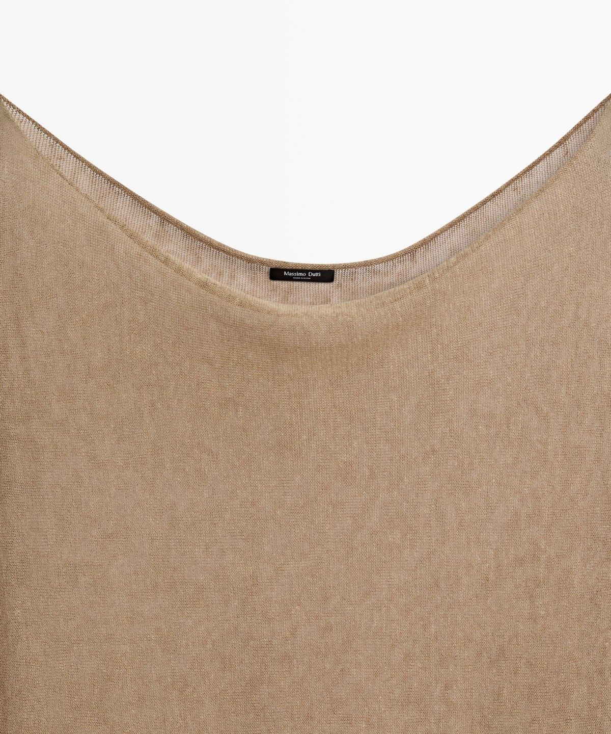 마시모두띠(MASSIMO DUTTI) 린넨 블렌드 케이프 스타일 플루이드 스웨터